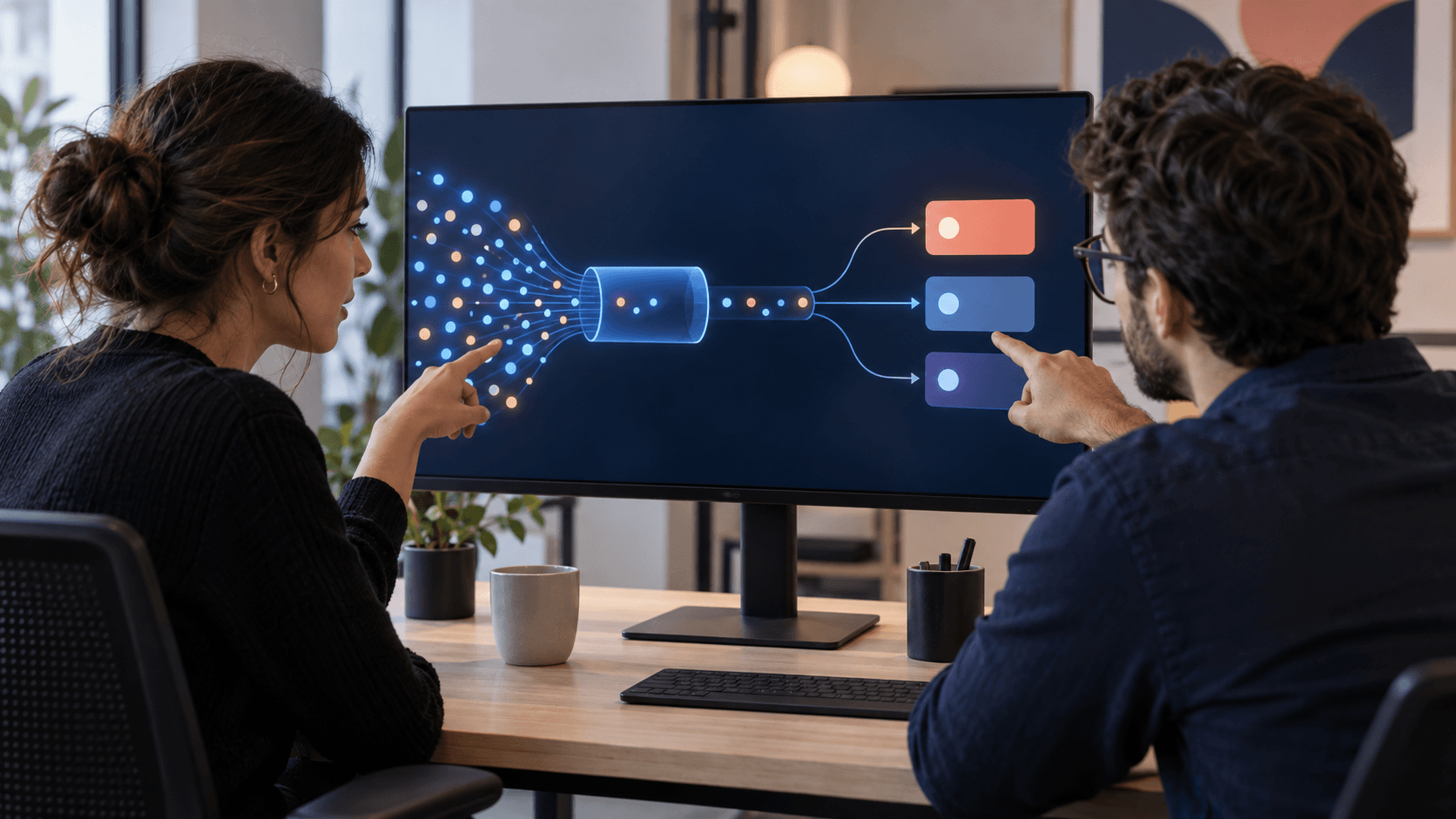 A performance marketer and analytics engineer comparing a large stream of received events with a smaller set of attributed advertising outcomes.